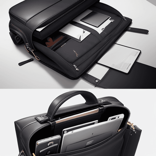 AI generated: Generate a concept for a luxury laptop bag that embodies sophistication and practicality. Envision a...