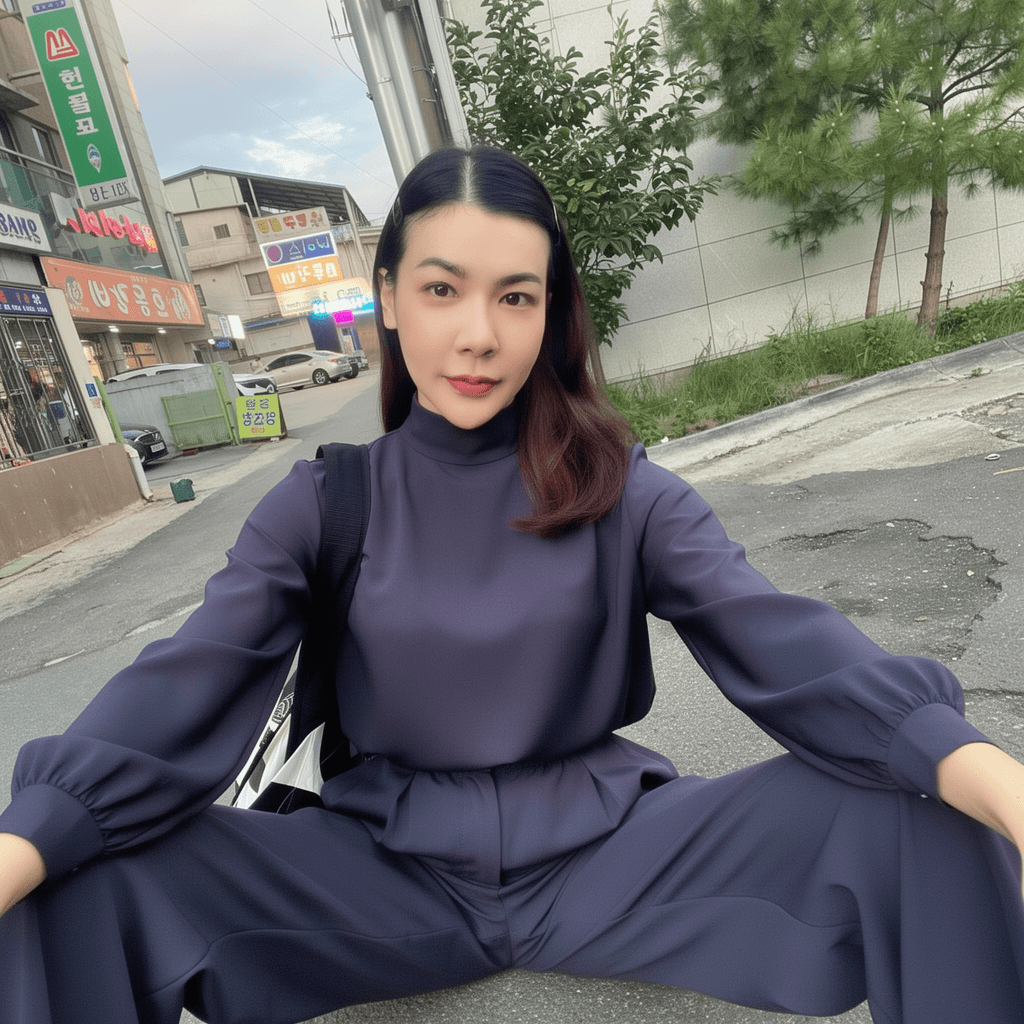 AI generated: Do not change her facial expression or features. Maintain her exact resemblance to the original phot...