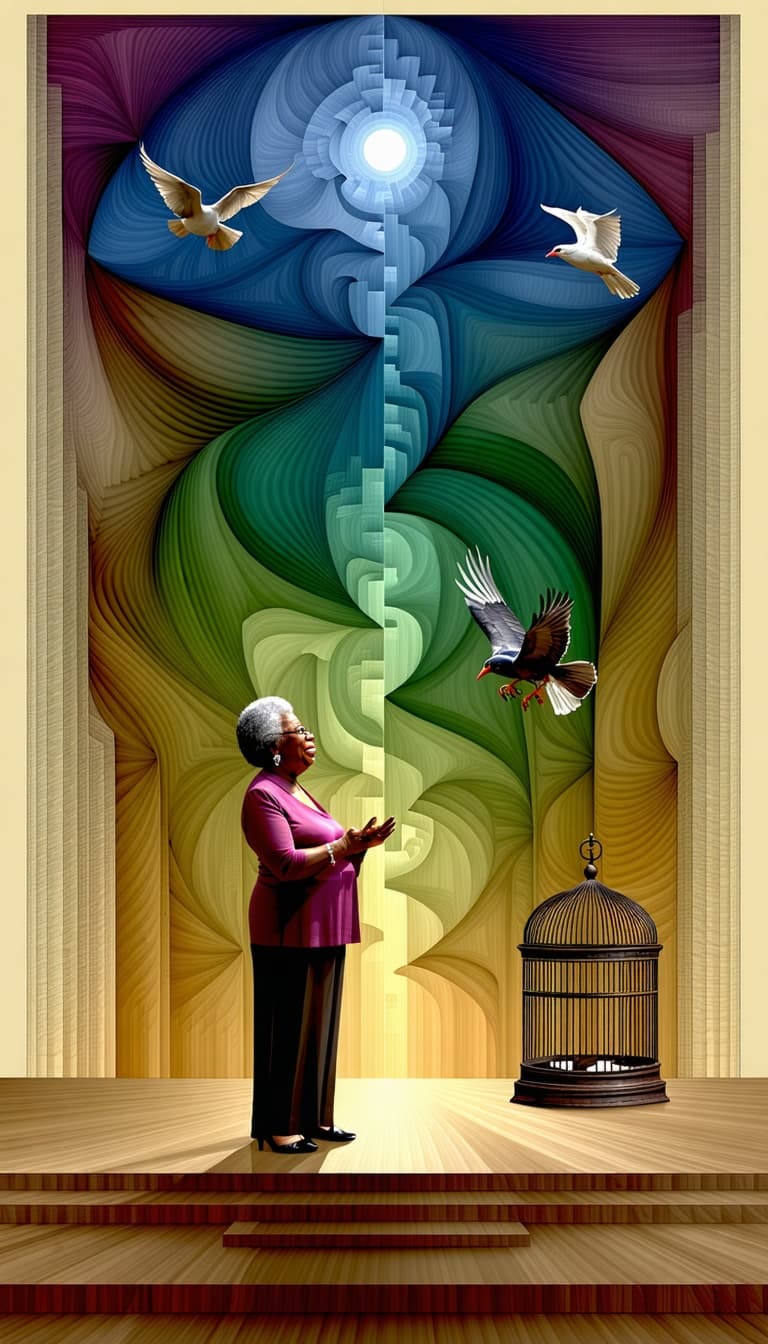 AI generated: fractal art, surrealism, abstract art, experimental art, Visual Elements: Create a 6x9 inch, vertica...