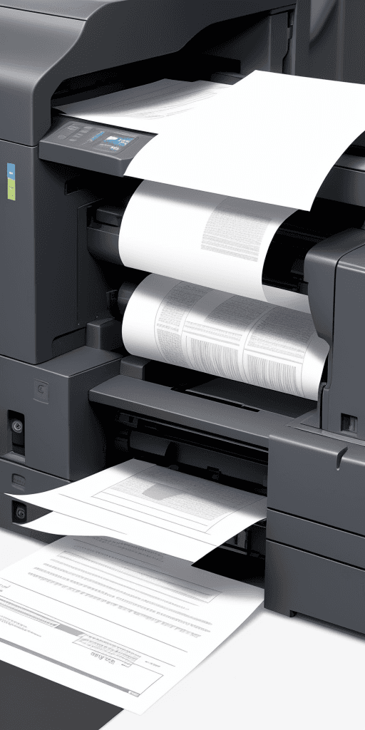 AI generated: printer papers