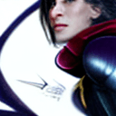 AI generated: a close up of a woman in a superhero suit posing for a picture, ((leather black suit with black cloa...