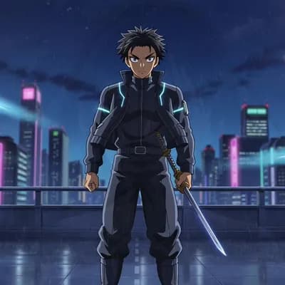 AI generated video: Masterpiece cinematic anime universe, futuristic cyberpunk Tokyo mixed with fantasy landscapes, emot...