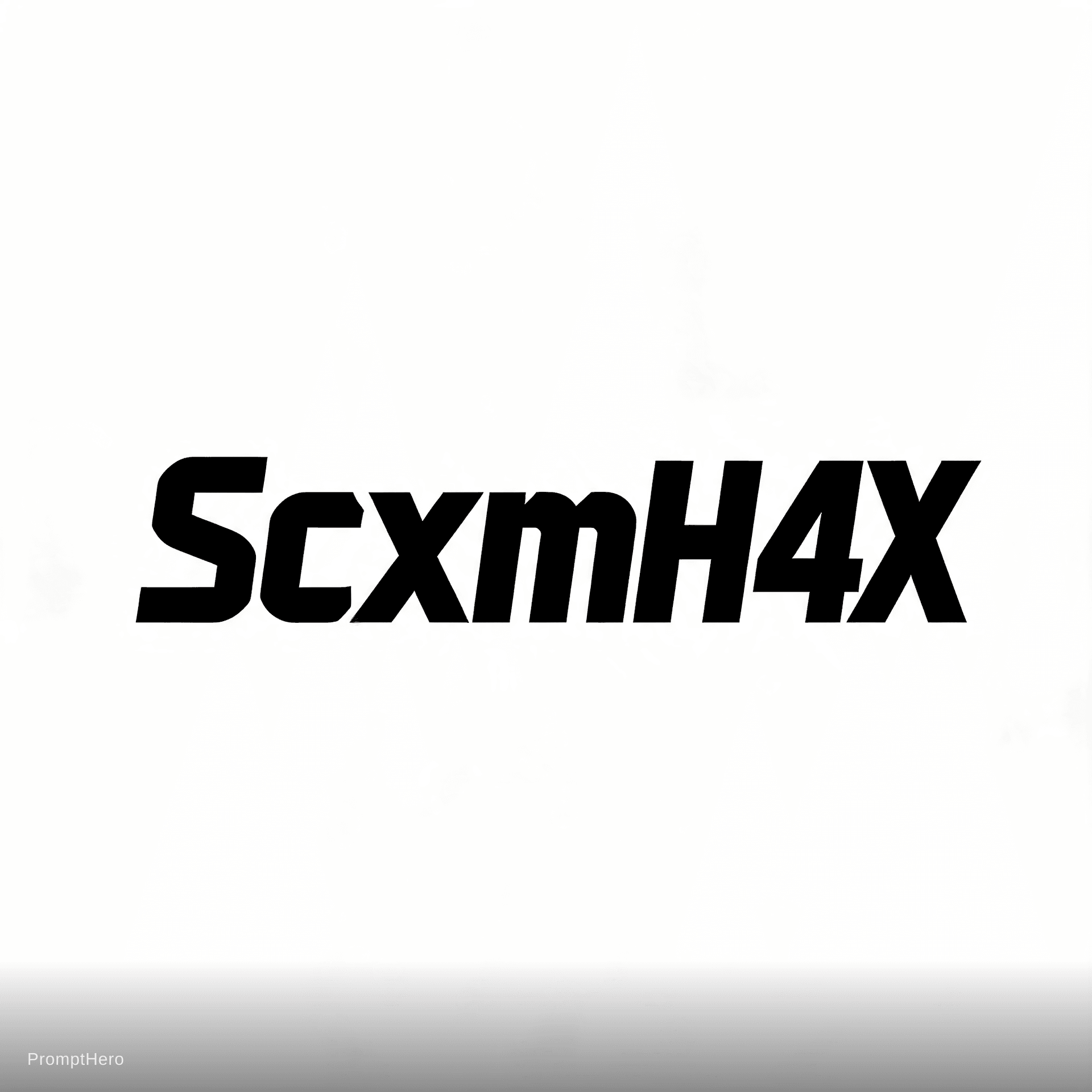 AI generated: ScxmH4X make logo blod fronts 
