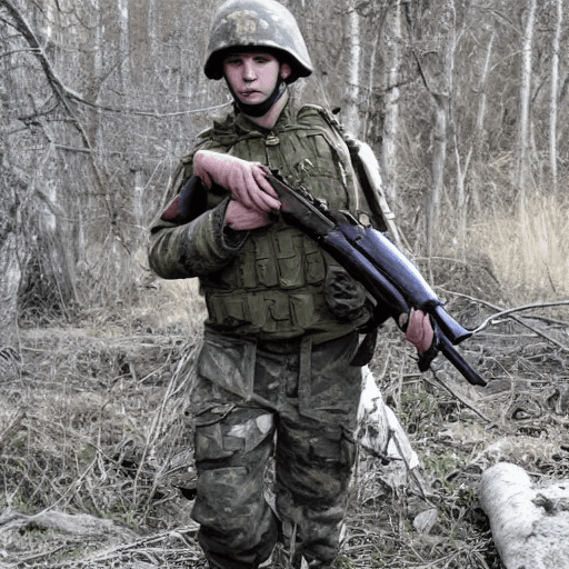 AI generated: Ukrainian soldier