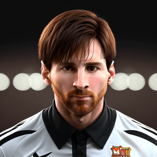 AI generated: Lionel Messi, elegant, highly detailed, sharp focus, ultra realistic