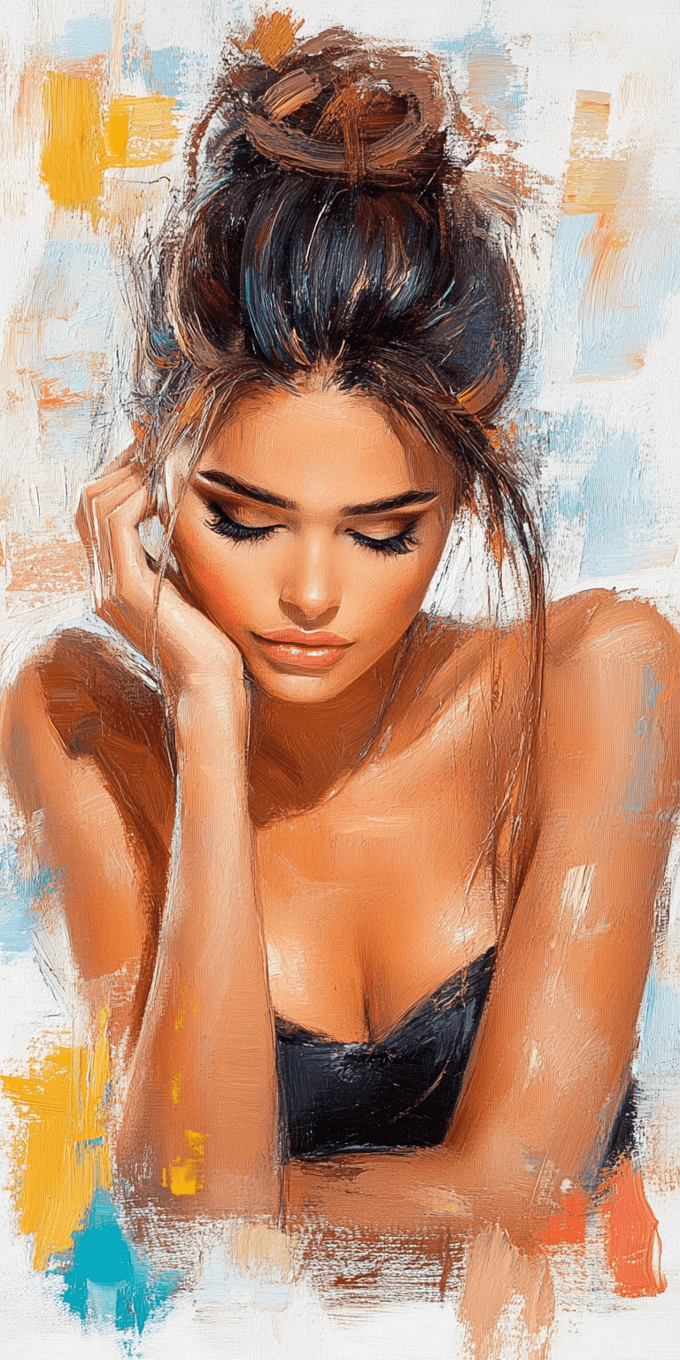 AI generated: woman in a black dress --chaos 75 --ar 1:2 --profile yruxpc2 --stylize 750