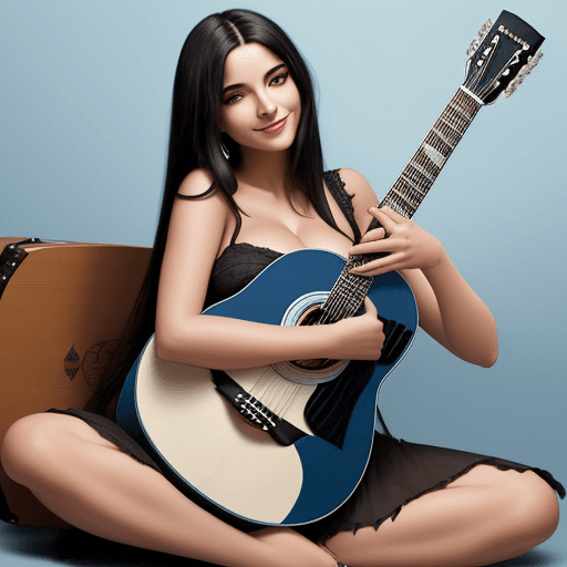 AI generated: 
(masterpiece) beautiful and seductive Argentinian woman with black hair and beautiful breasts, sitt...