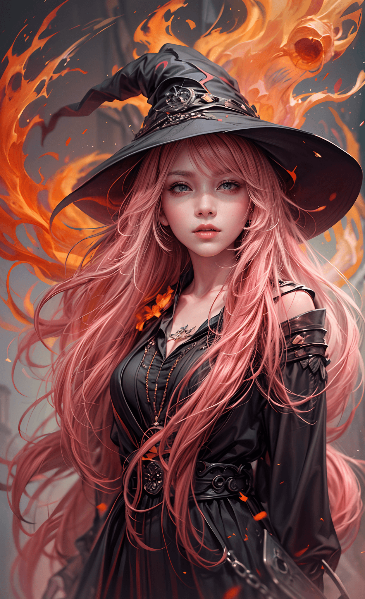 AI generated: masterpiece, portrait, oil painting, gouache, hard brush, highly detailed, concept art, medium shot,...