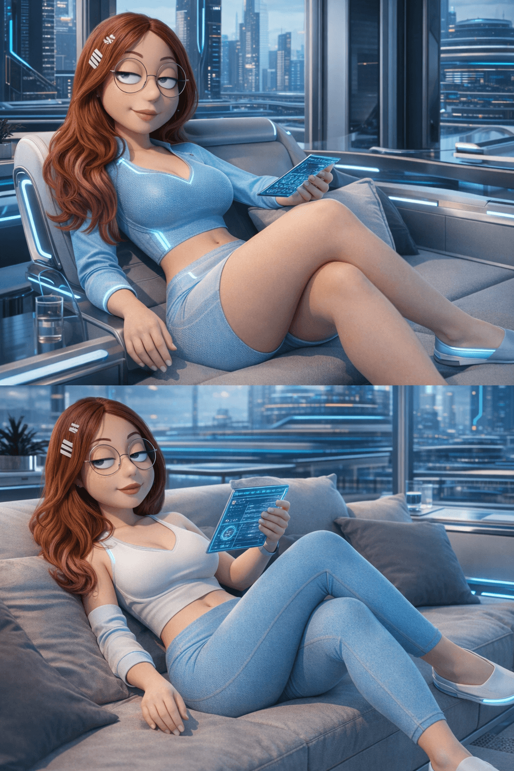 AI generated: Reference images one and two is my Meg Griffin, Megara Griffin-Rysylla. Create additional images usi...