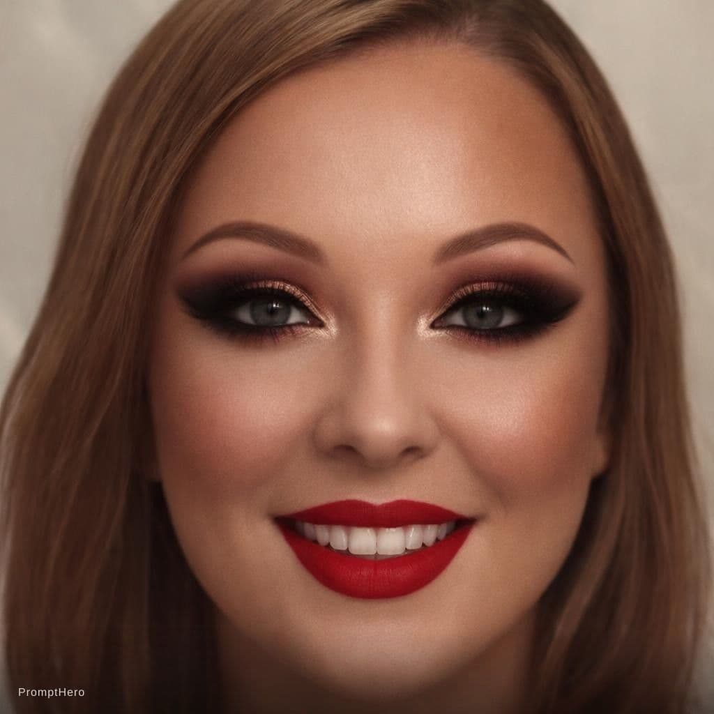 AI generated: Slutty glamaorous makeup