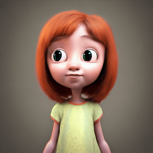 AI generated: Pixar style little girl, 4k, 8k, unreal engine, octane render photorealistic by cosmicwonder, hdr, p...