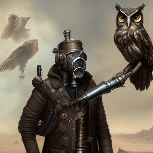 AI generated: Steam punk scenario, wallpaper, 4K, dune-inspired, masterpiece, painting, hyper realistic, character...