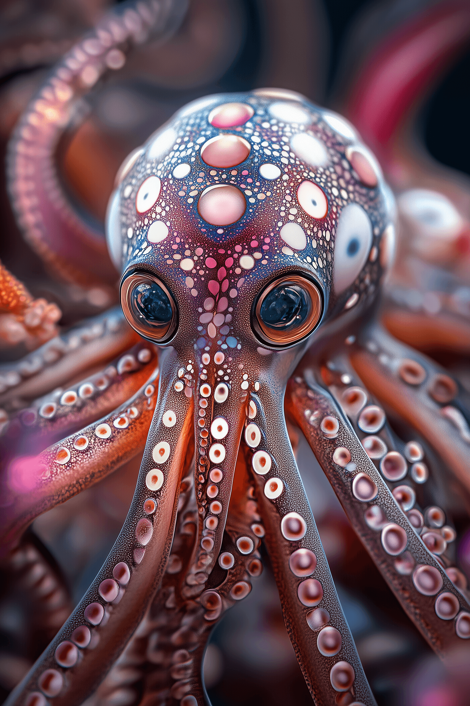 AI generated: Octavius The Squid In Electrifying Chaos