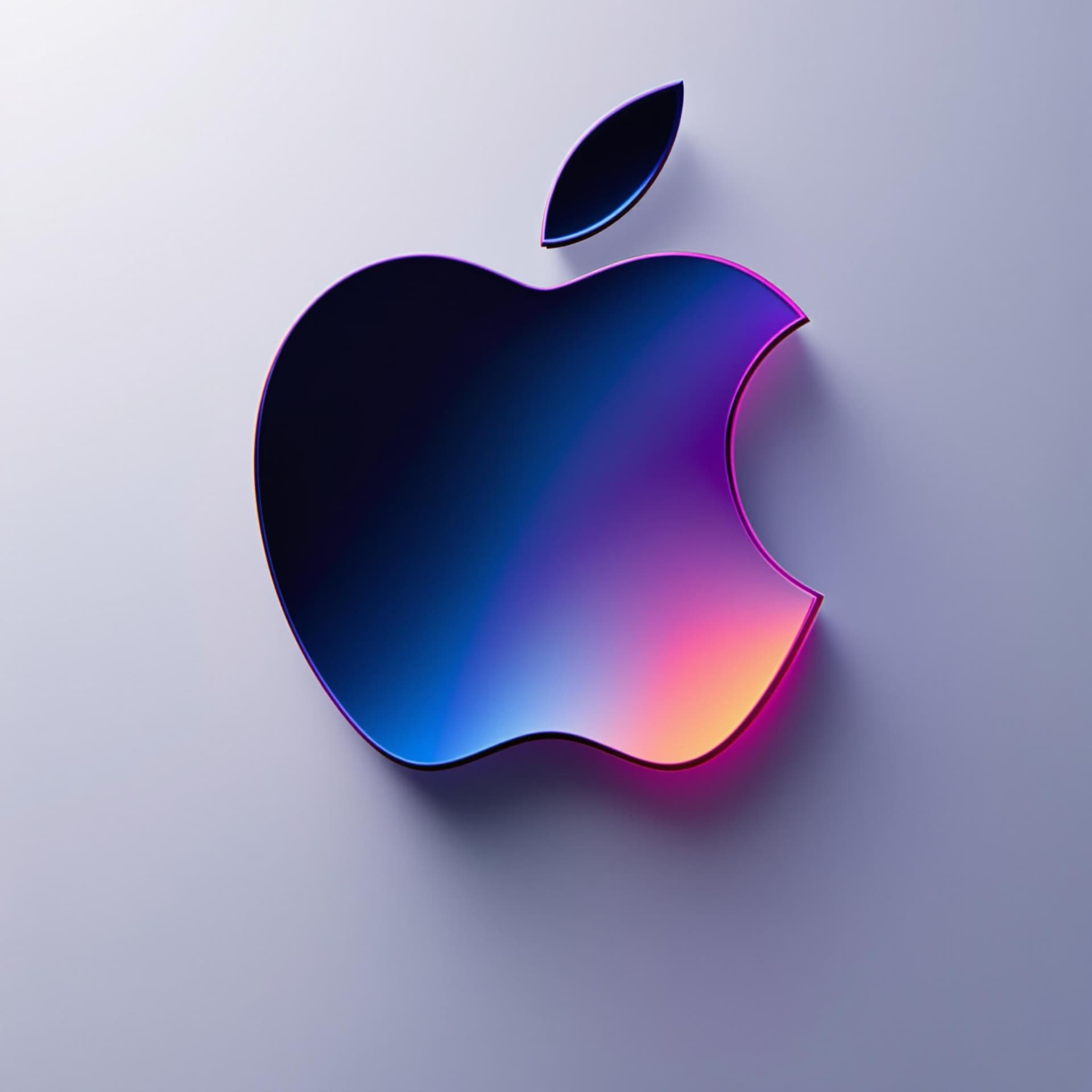 AI generated: Apple logo as technology
