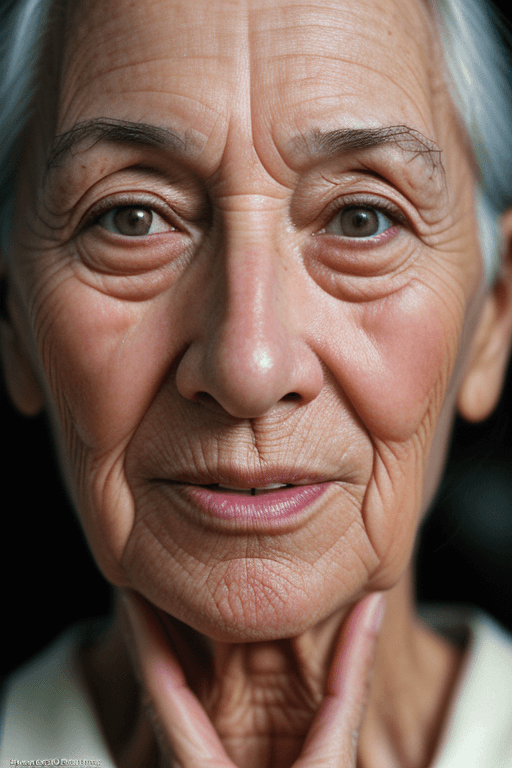 AI generated: Portrait photo of a 60 year old prist, close-up, face, dimly lighting, 35mm film photography, Shot o...