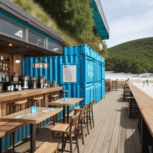 AI generated: "Generate a detailed and authentic description for a beachside coffee bar and restaurant set within ...
