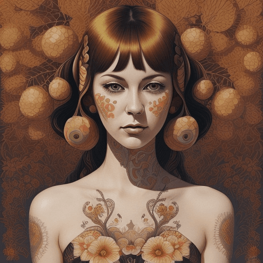 AI generated: fall inspired art, digital painting, in the style of sophie wilkins, irene sheri, naoto hattori, poi...
