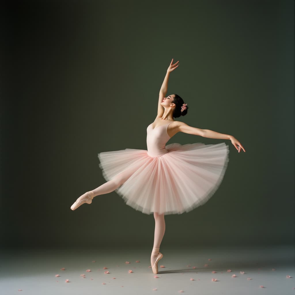 AI generated: ballerina, woman, attractive, valentine, handdoll, Iranian, diesney theme, full body,  minimal,  Kod...