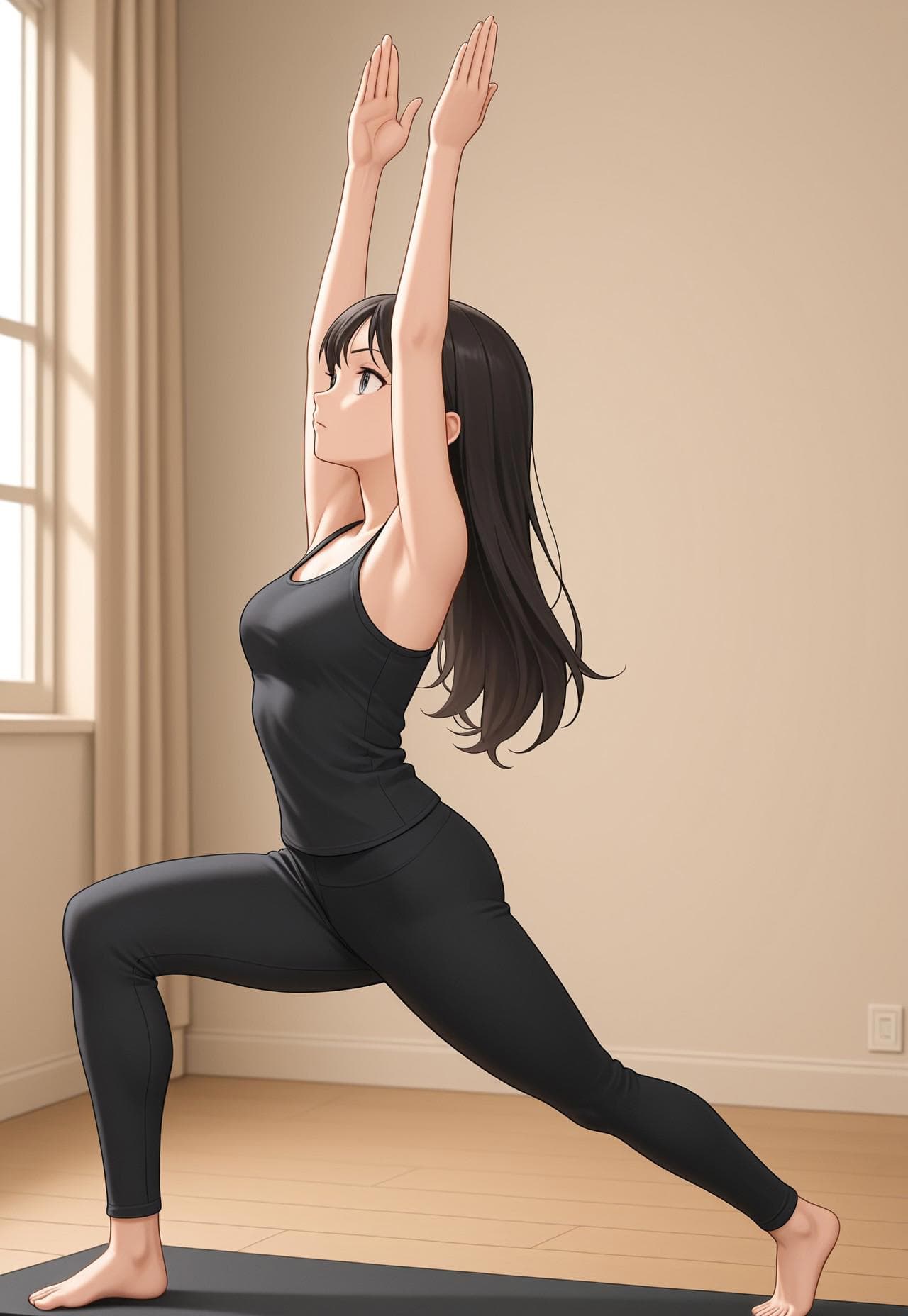 Warrior 1 pose - Image 1