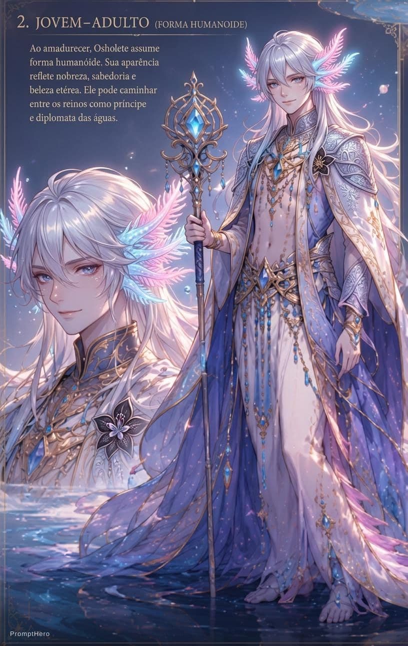 AI generated: Beautiful anime prince, fully human face and body, soft handsome features, elegant and youthful. Add...