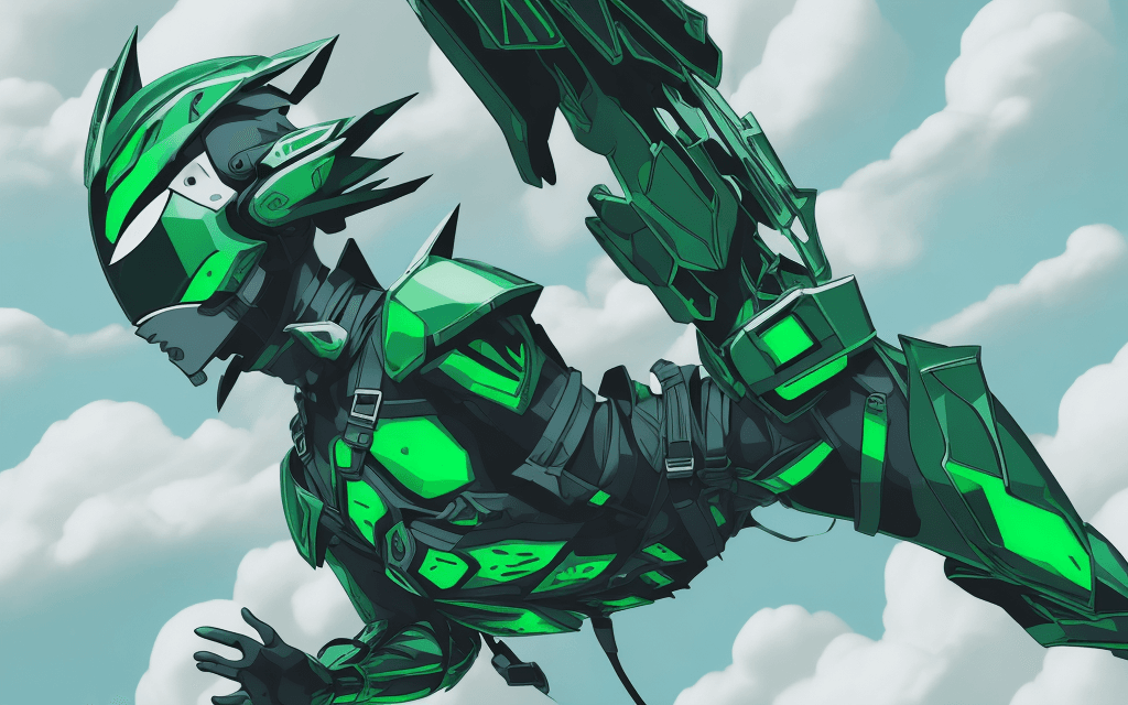 AI generated: a paper cut of a person falling off a cloud, a cartoon, pixiv, neo-dada, screen capture, homicide, h...
