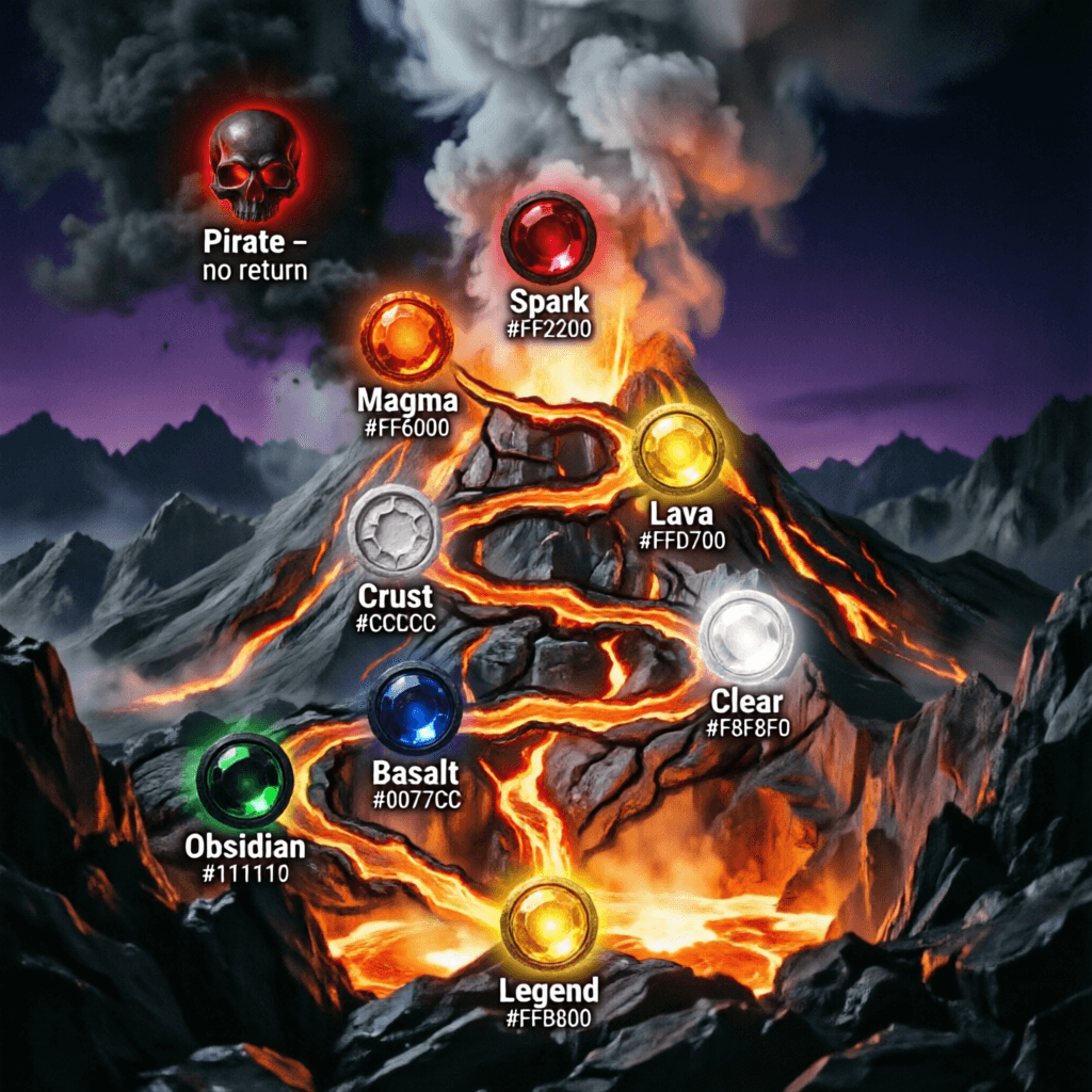 AI generated:  Overlay a game-style progression path directly embedded into the scene, as if it were painted onto ...