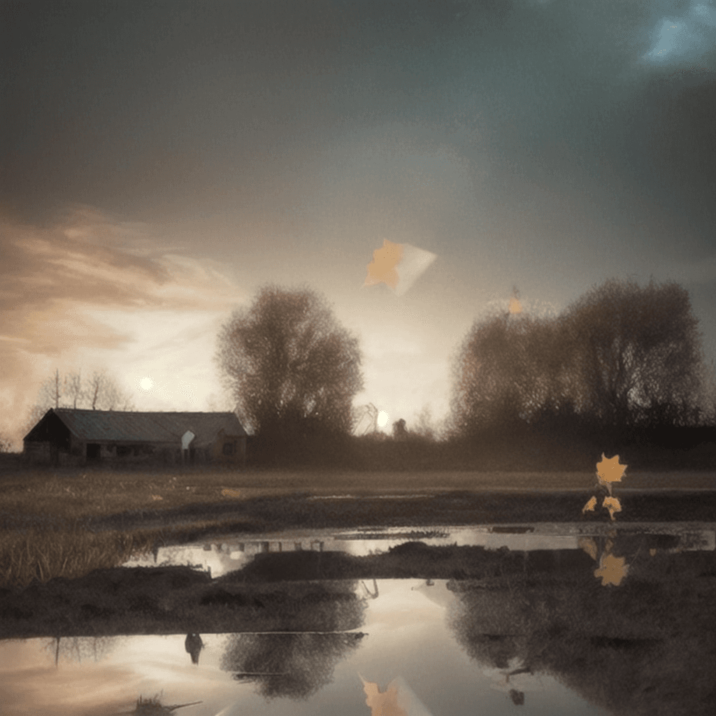 AI generated: minimalist style, dramatic sunset lighting, artistic quality, wide-angle image, muted muted muted mu...