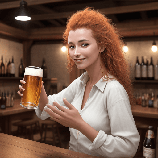 AI generated: celtia beer in hand