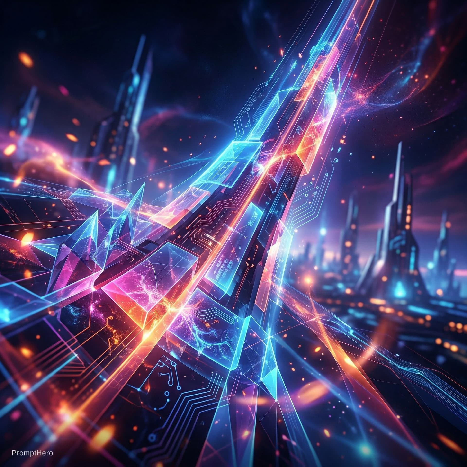 AI generated: I wanna like this image but innovate with this theme : Powerful, inspiring abstract background , Abs...