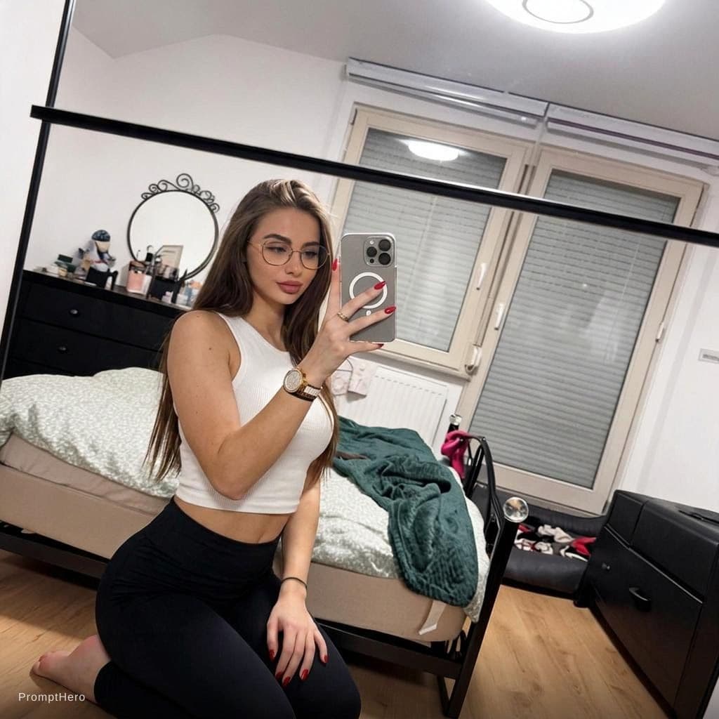 AI generated: she is wearing white sleeveless crop top