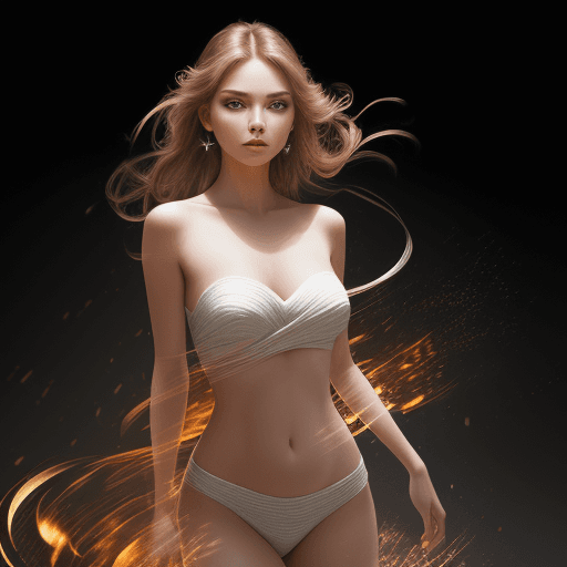 AI generated: stunning photograph of a beautiful woman shot in HD, hyperrealistic, blurred motion background --ar ...