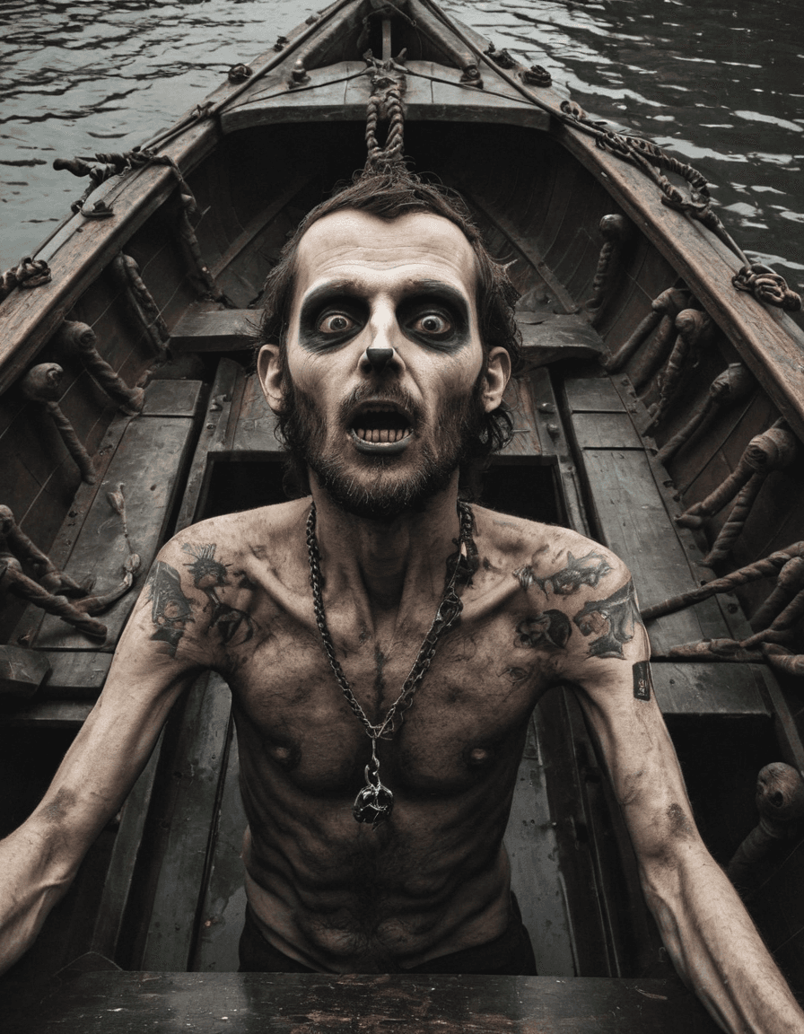 AI generated: This ship of fools I'm on will sink I'm my own stone around my neck