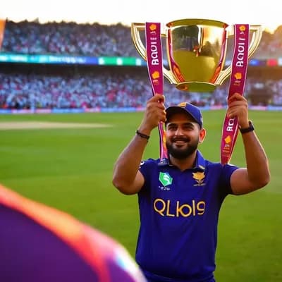AI generated video: kohli lifting the cup after IPL win 2025
