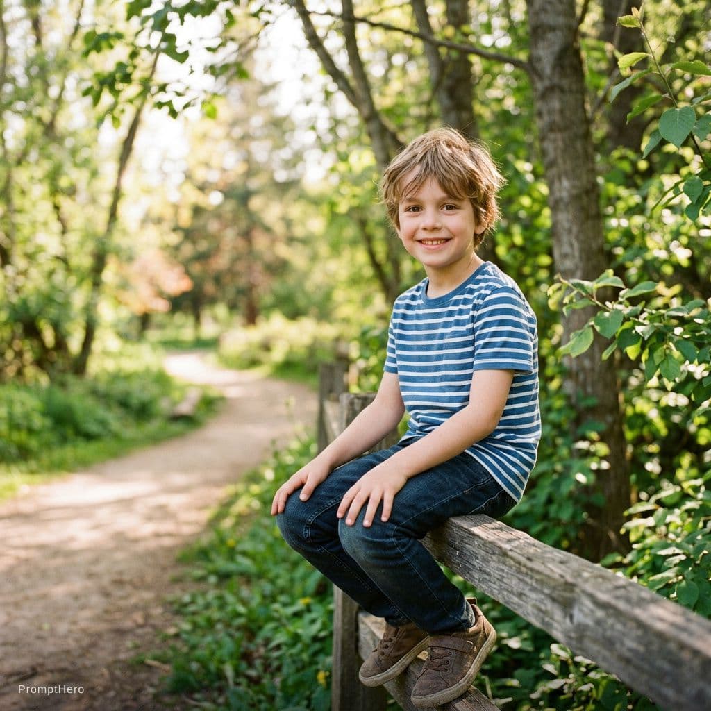 AI generated: One boy photo 