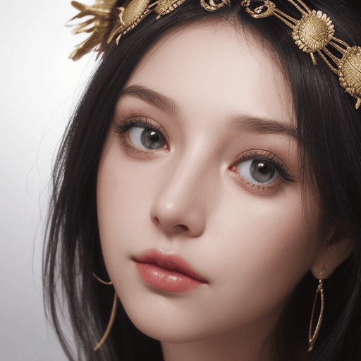AI generated: Goddess close-up portrait ribcagel.