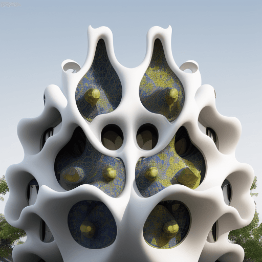 AI generated: modern architecture, inspired by Gaudi, minimalism, modern, --ar 3:4