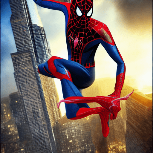 AI generated: spider man, Miles Morales, comics art, render, high detai --ar 9:16