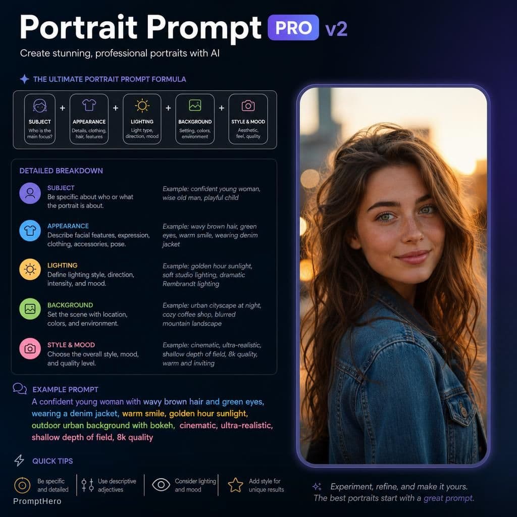AI generated: Our app portrait prompt pro v2