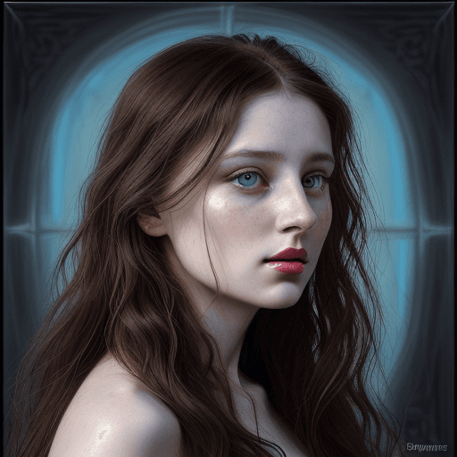AI generated: /imagine prompt: portrait, painting of mary magdaline in profile, modern impressionism, Mary , photo...