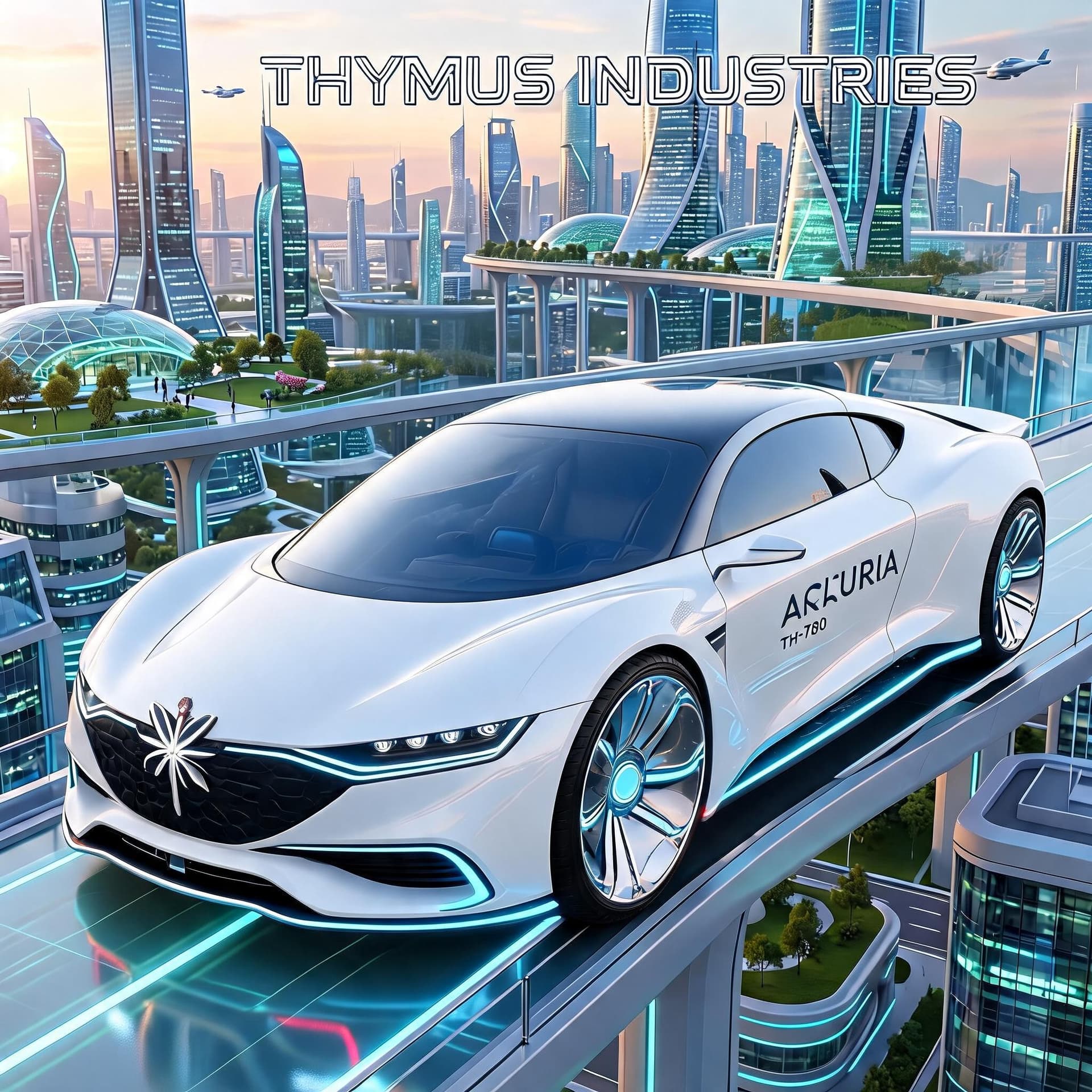 AI generated: **THYMUS INDUSTRIES – CONCEPT EVOLUTION PROMPT**

Remove the doors from the top of the car.
