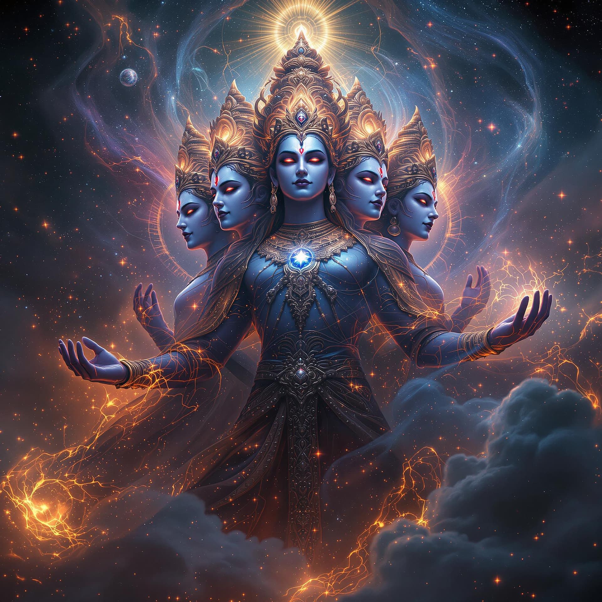 AI generated: 
"Rendered in UHD with hyper-realistic precision, the image blends gothic fantasy and futuristic rea...