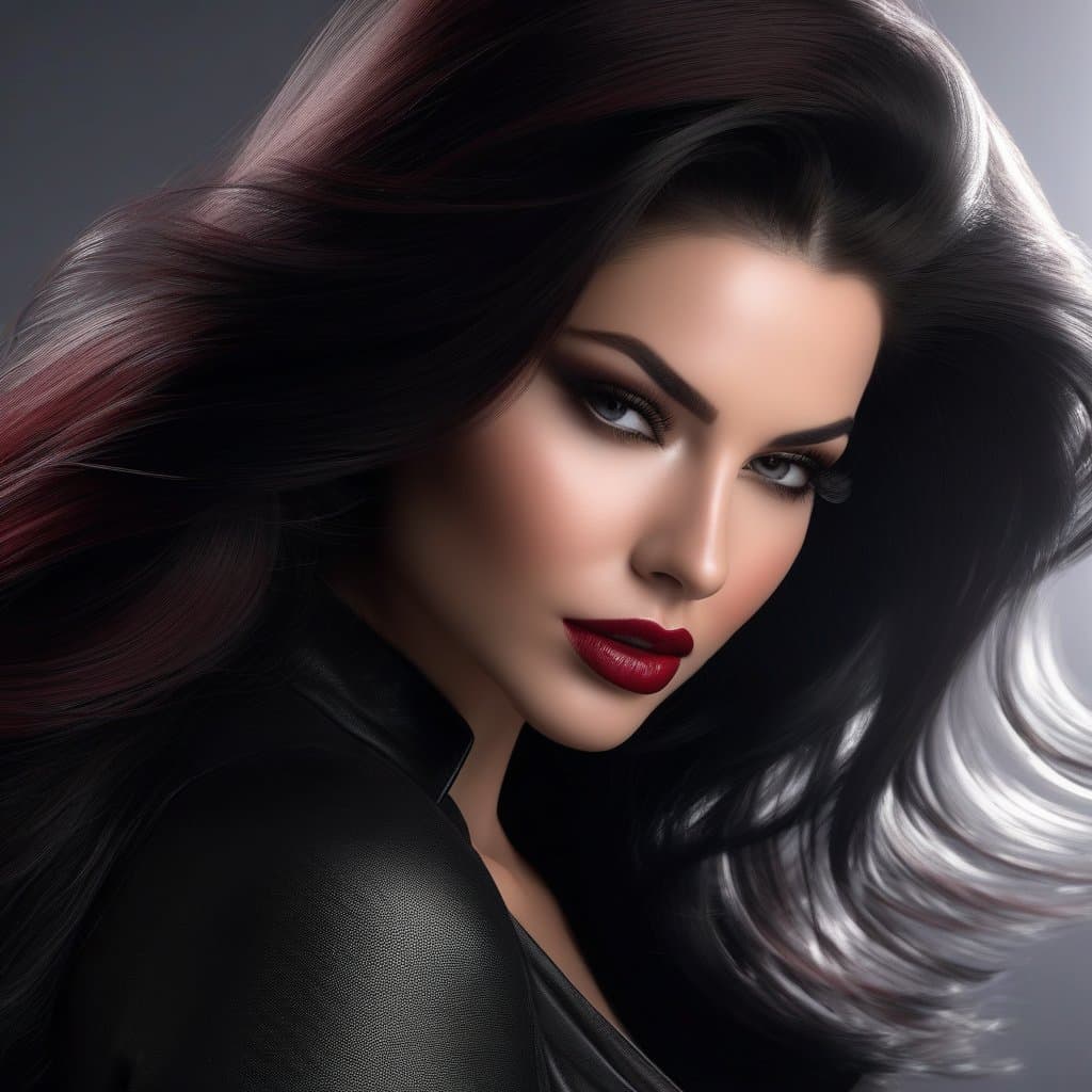 AI generated: the woman is a beauty in her own right