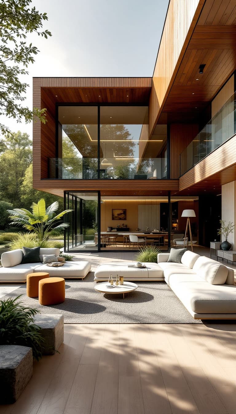 AI generated: DREAM-HOUSE: A breath-taking, modern dream house that embodies the spirit of freedom and experimenta...