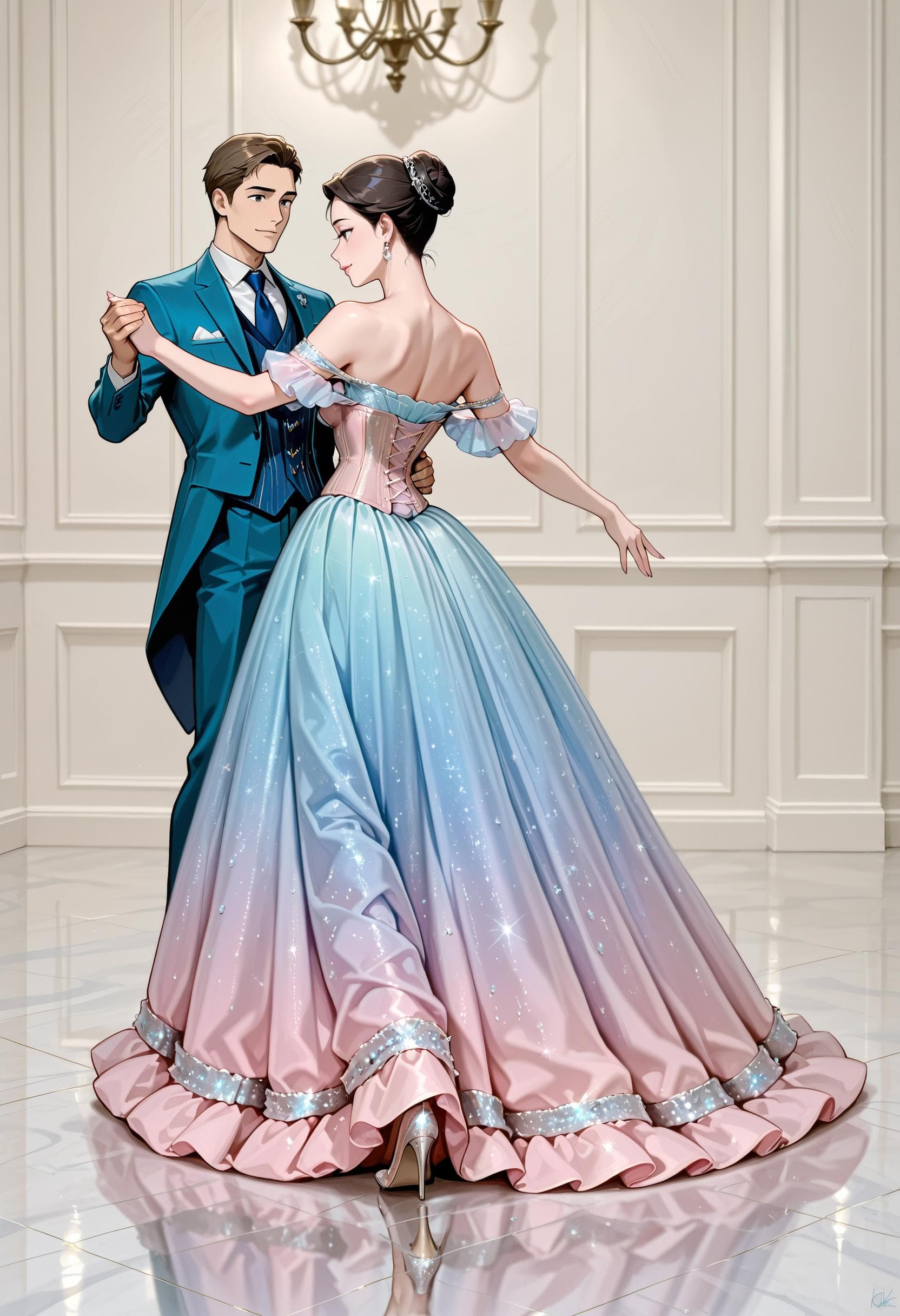 Gradient Glitter Gown - Image 2