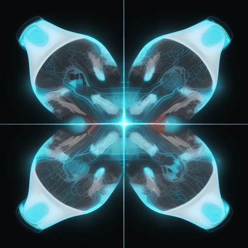 AI generated: CREATE AN IMAGE WHERE FIRST IS AN IMAGE THAT REPRESENTS ARTIFICIAL INTELLIGENCE, LATER DIVIDING IT I...