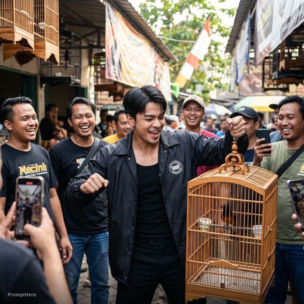 AI generated: Berjoget viral kicau mania 