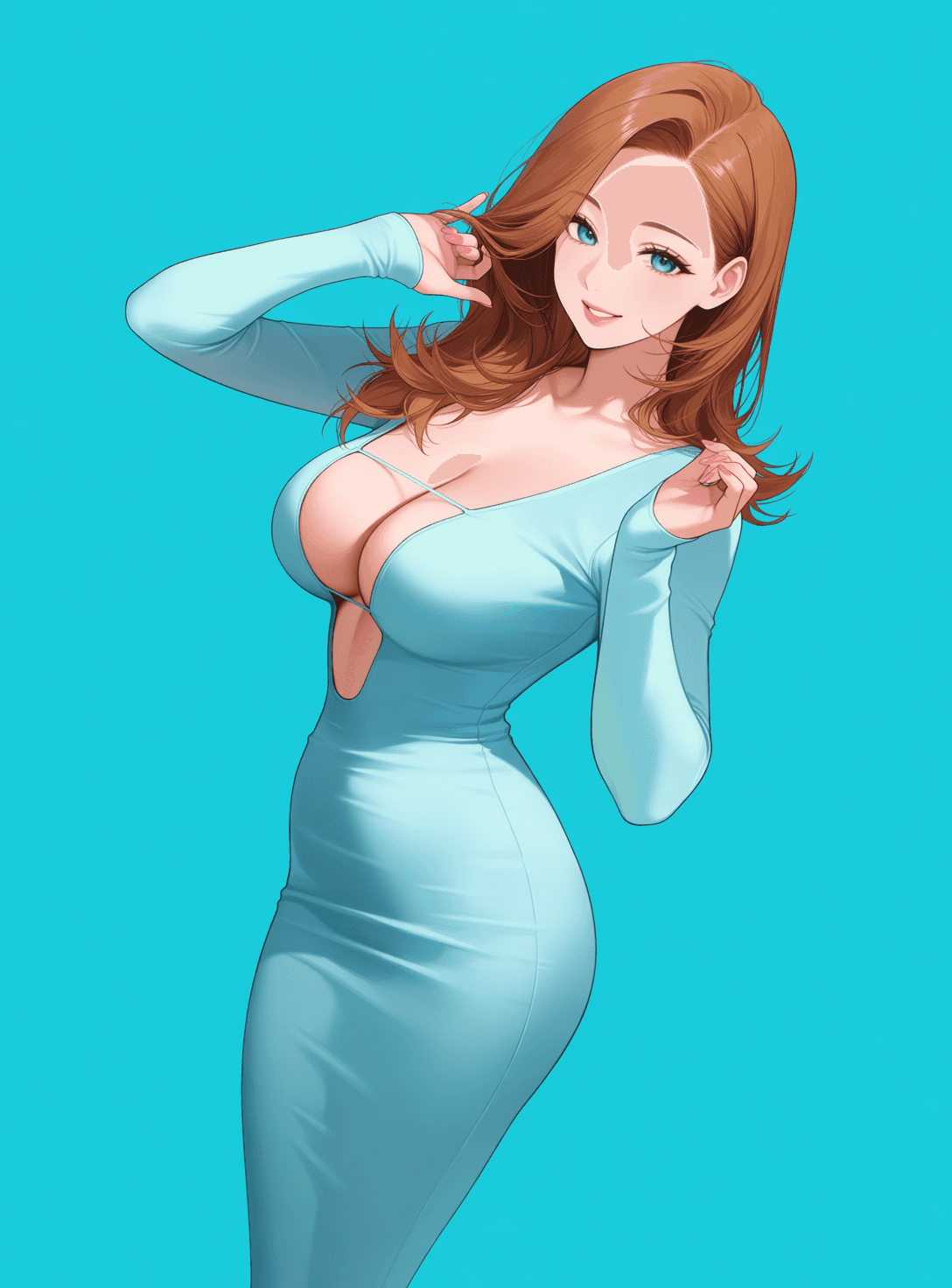 【COSTUME】Plunging Long Dress