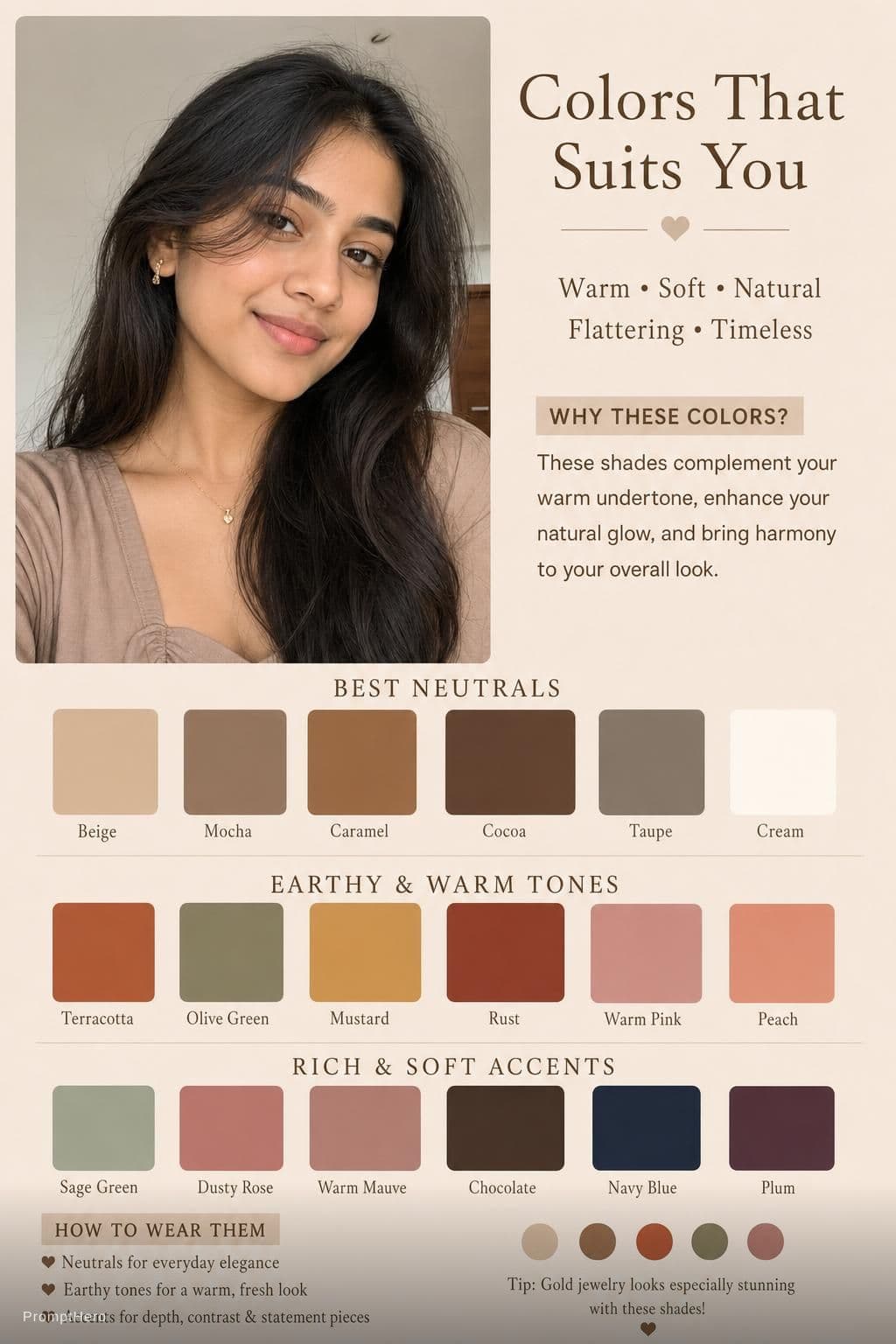 AI generated: create a same color which suits my skin color
