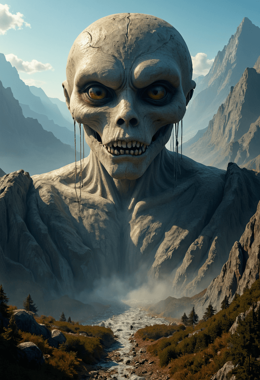 AI generated: Fighting game style An alien city built into the side of a living crystal mountain,its structures gl...