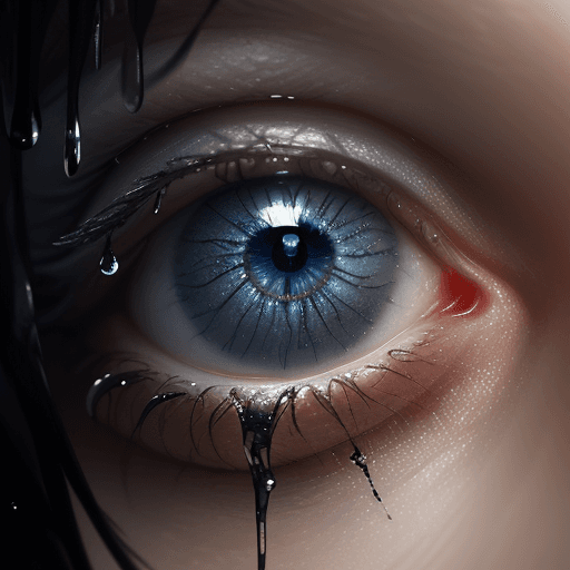 AI generated: an eye caught in a water drop, in the style of cryengine, pegi nicol macleod, realistic genre scenes...